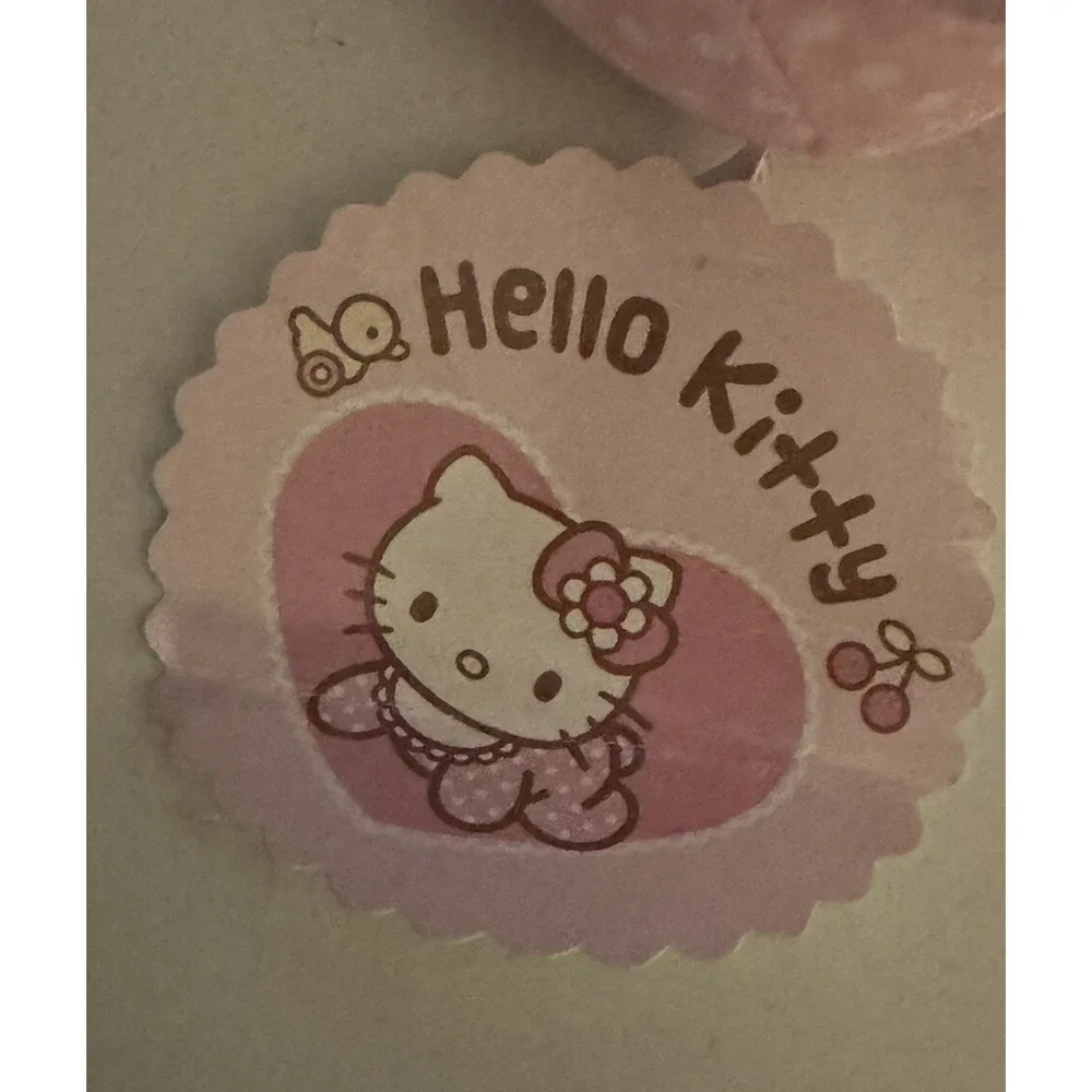 Sanrio Hello Kitty Plush Rattle Baby Lovey Polka Dot Nakajima Germany 2010 Rare